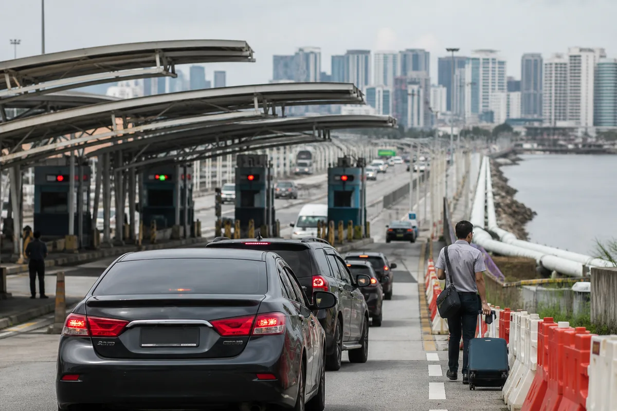 Frontière Malaisie Singapour : passages, temps et coûts